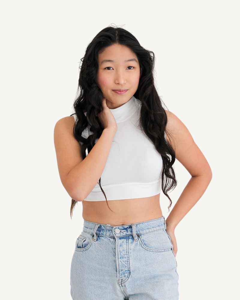 Mock Neck Sleeveless Halftee – HALFTEE Layering Fashions - Main Image