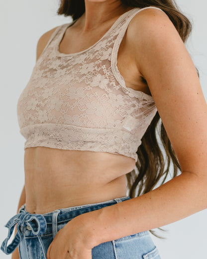 Alyssa x Halftee Lace Tank
