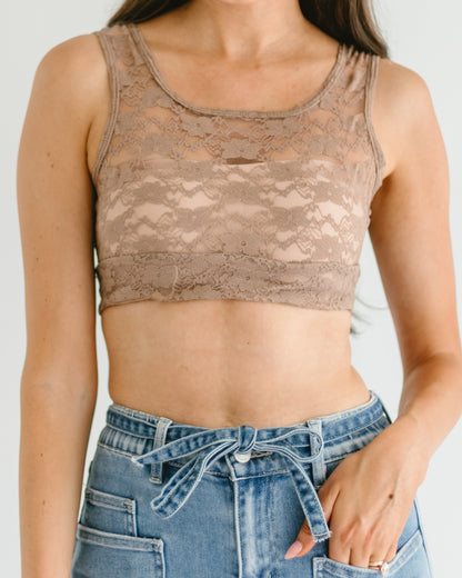 Alyssa x Halftee Lace Tank