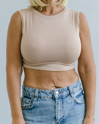 Crew Neck Tank Halftee