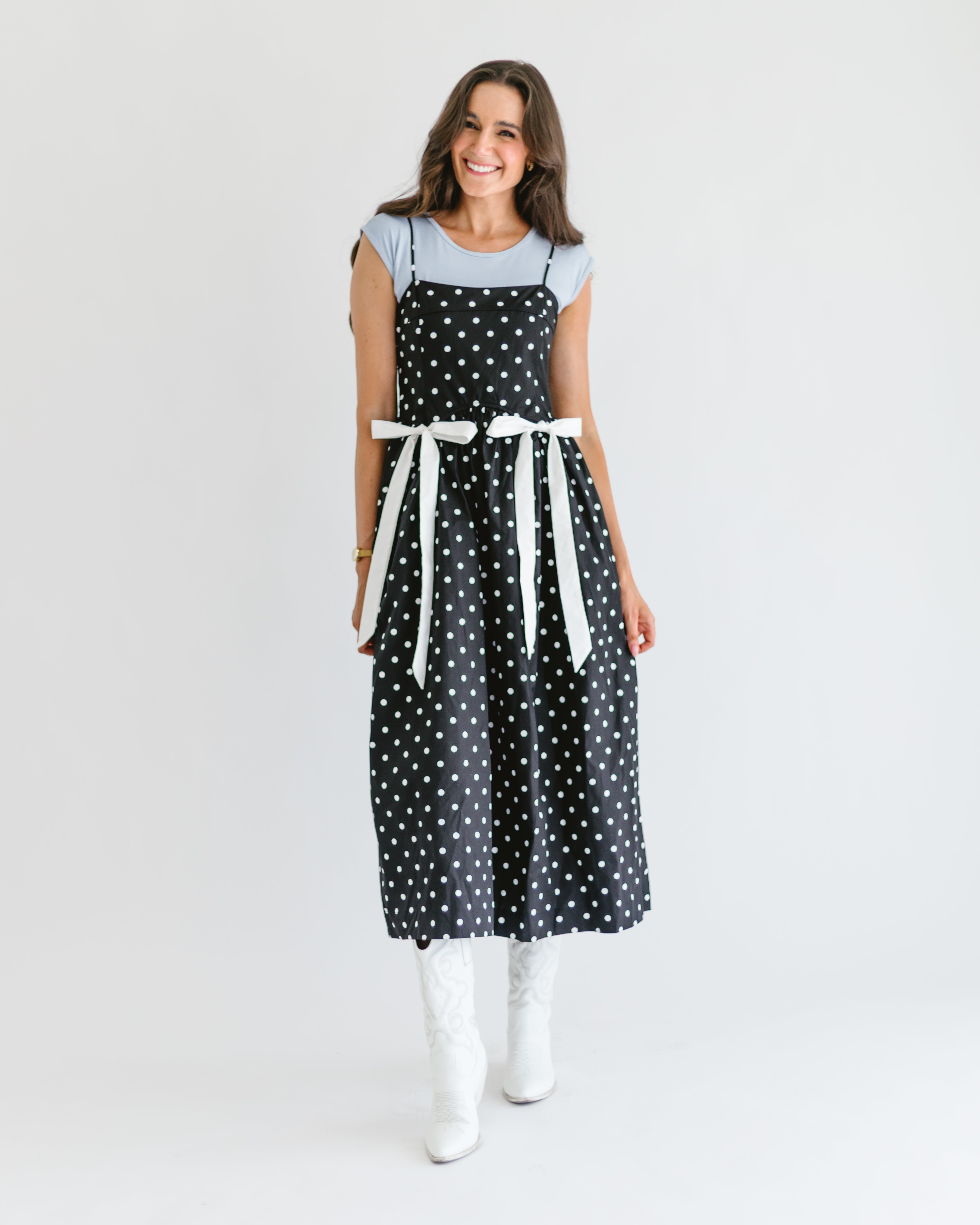 Polka Dot Dress – HALFTEE Layering Fashions