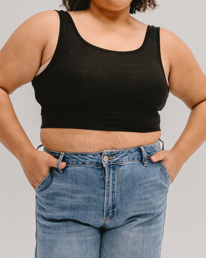 Classic Wide Strap Tank Halftee