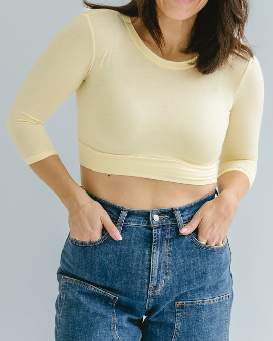 Crew Neck 3/4 Sleeve Halftee