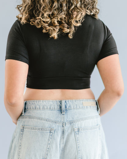 Boyfriend Cup Tee (with pockets for removable pads-not included)