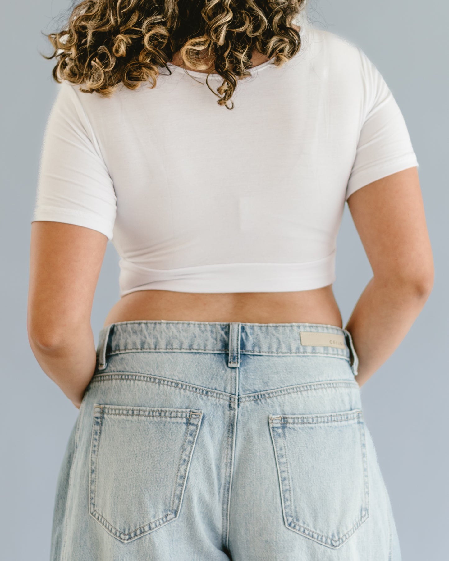 Boyfriend Cup Tee (with pockets for removable pads-not included)