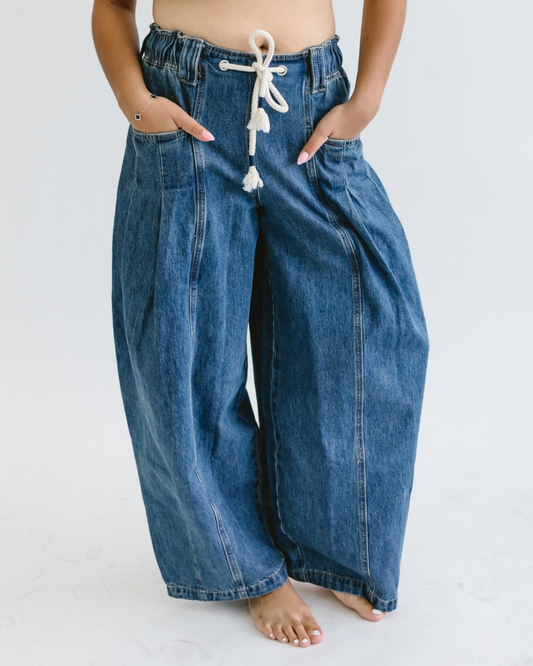 Rope Drawstring Balloon Pants