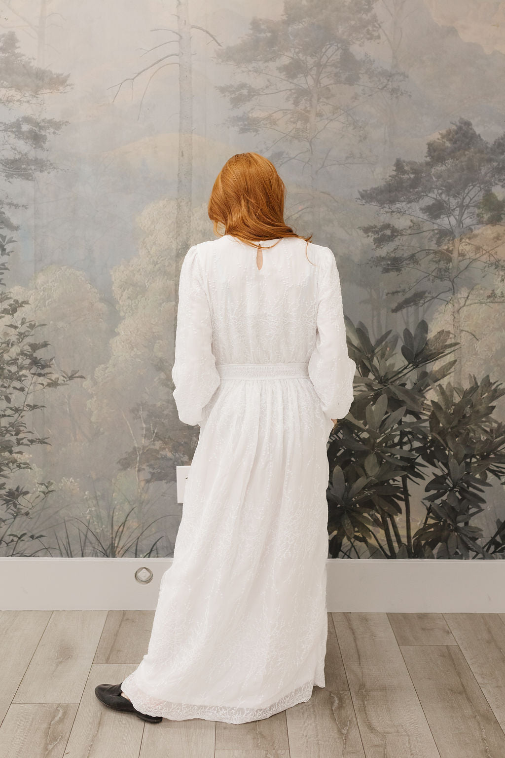 All In White Embroidered Maxi (XS-M, 3x Left)