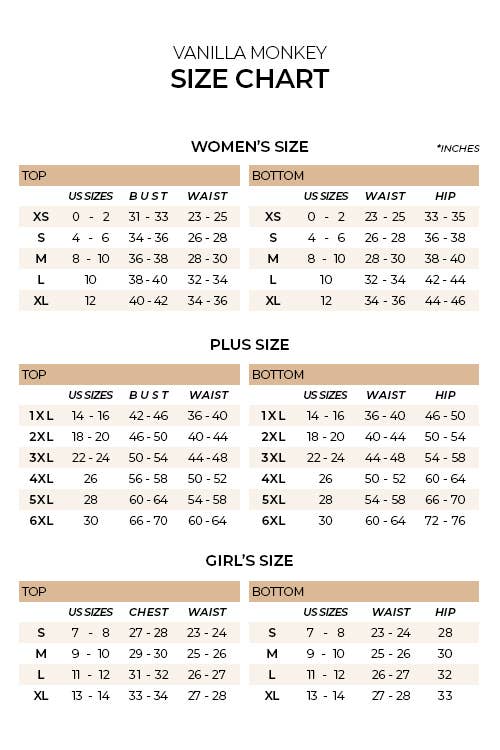 Size chart for women's clothing by Halftee, displaying measurements for accurate fit and sizing options.