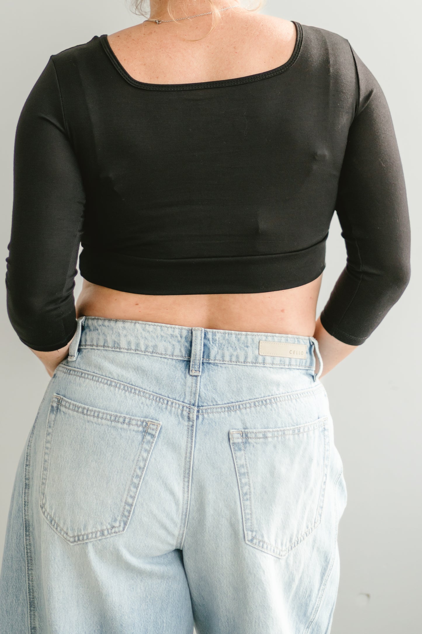 Square Neck 3/4 Sleeve