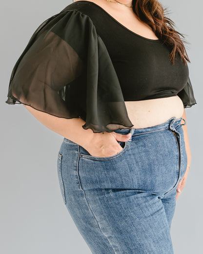 Waterfall Sleeved Halftee