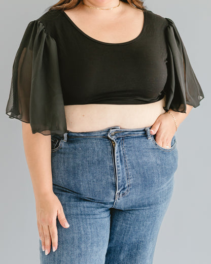 Waterfall Sleeved Halftee