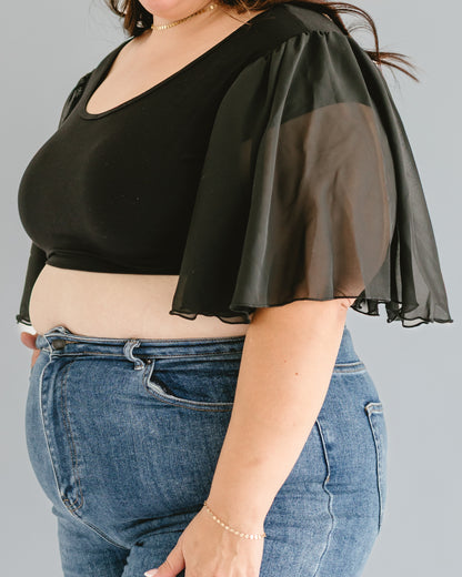 Waterfall Sleeved Halftee