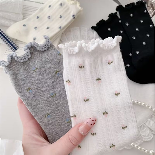 Mini Floral Socks - 3 Pack