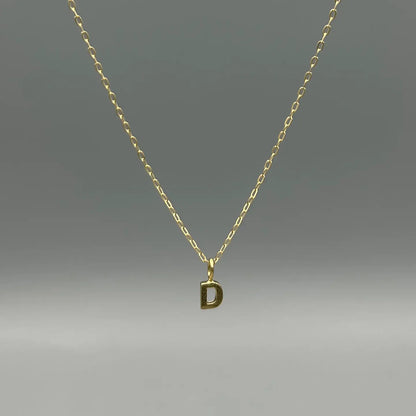 Small Initial Letter Necklace