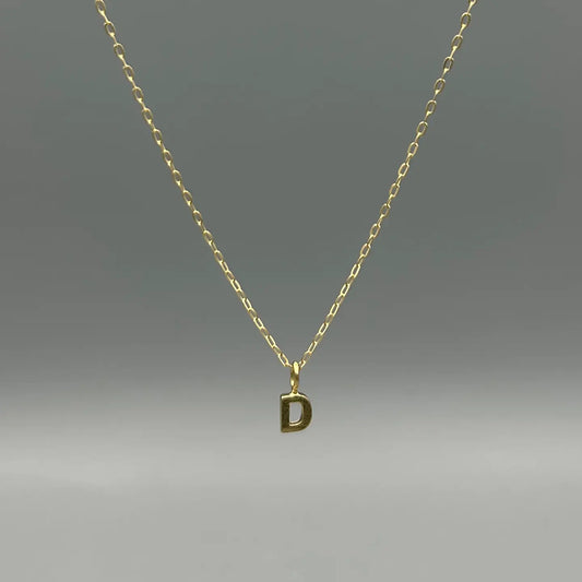 Small Initial Letter Necklace