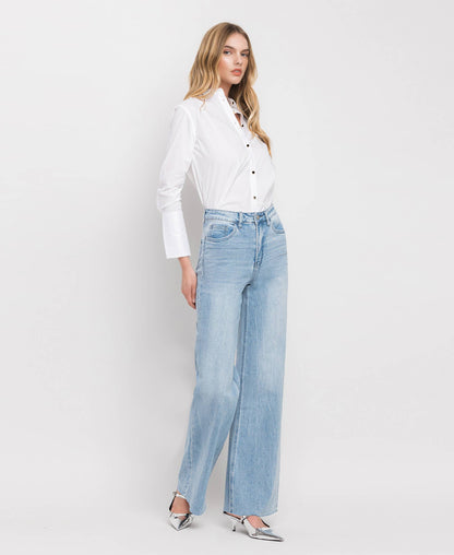 VERVET Wide Leg Jeans (frayed)
