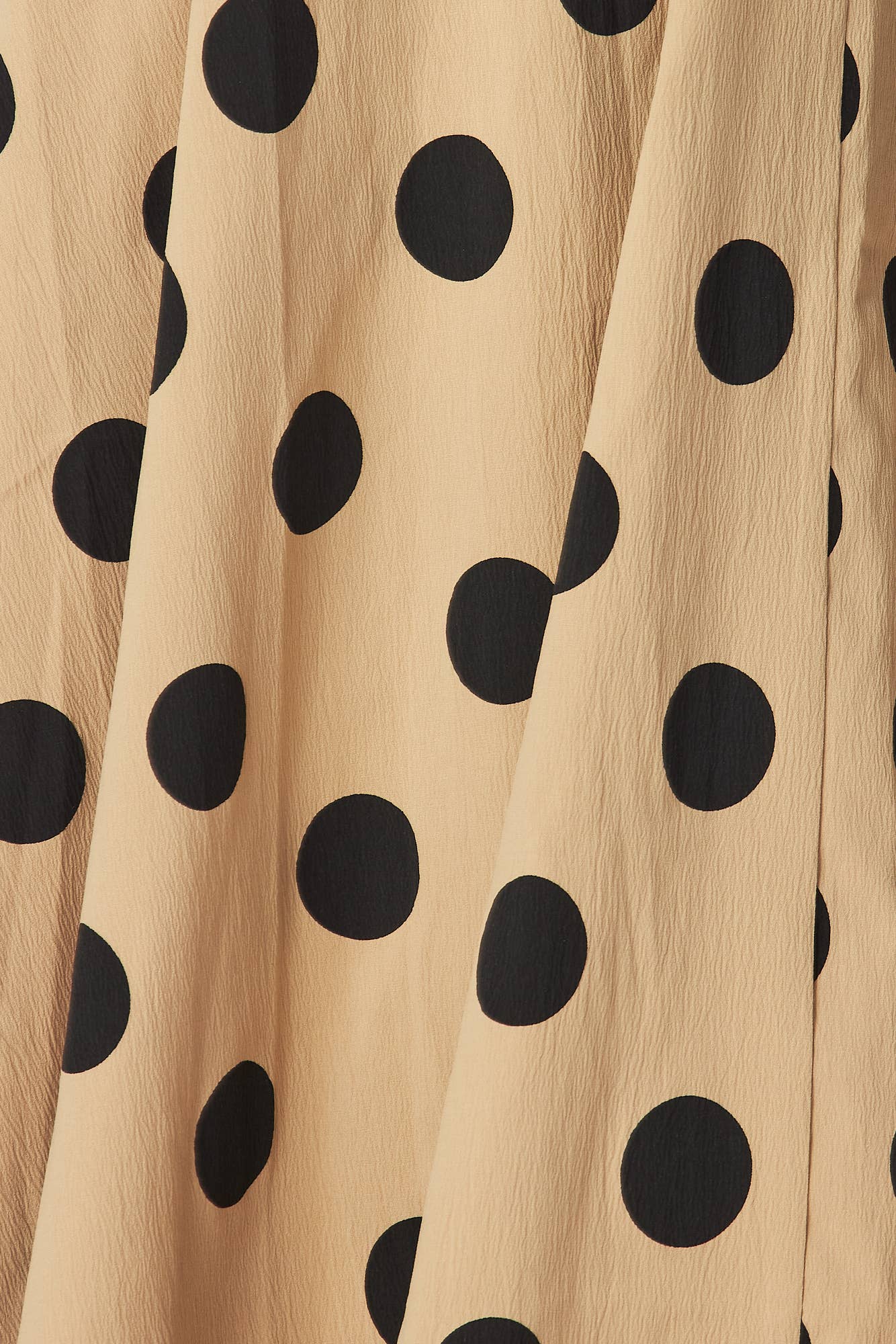 POLKA DOT PRINTED FULL LENGTH DRESS