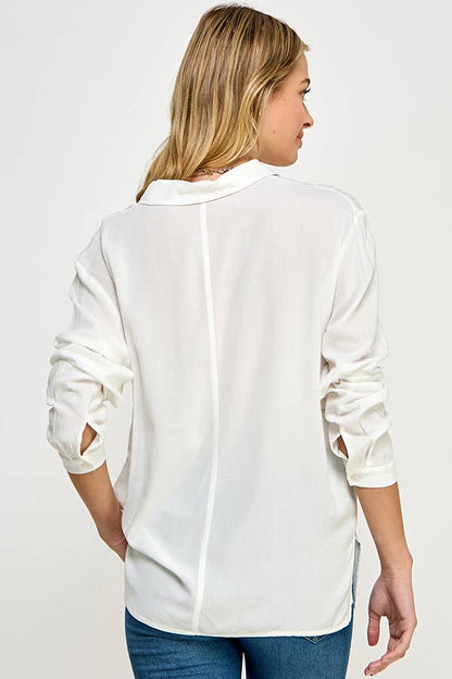 Collared Light Weight Long Sleeve Shirt