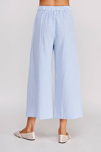 Seersucker - Side Button Pants