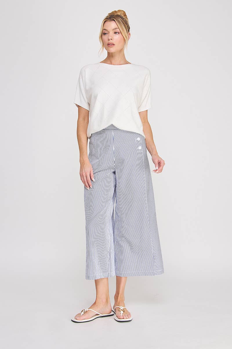 Seersucker - Side Button Pants