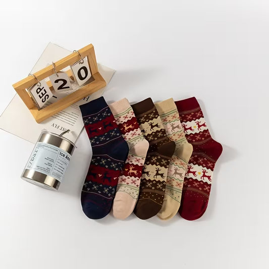 Nordic Reindeer Socks - 3 Packs