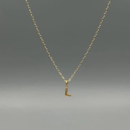 Small Initial Letter Necklace