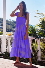 HALTER TIE LAYERED MAXI DRESS