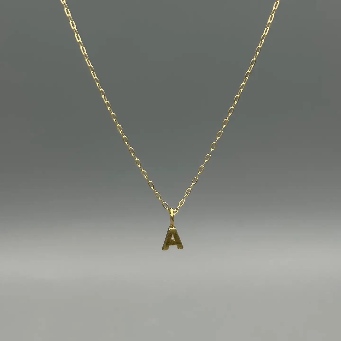 Small Initial Letter Necklace