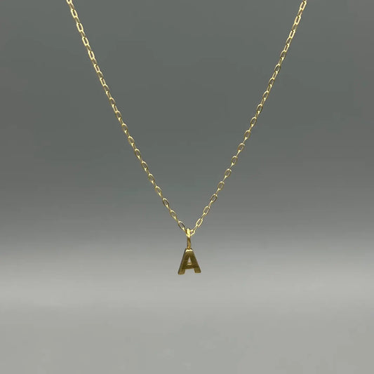 Small Initial Letter Necklace