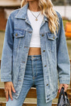 OVERSIZED BUTTON UP  DENIM JACKET