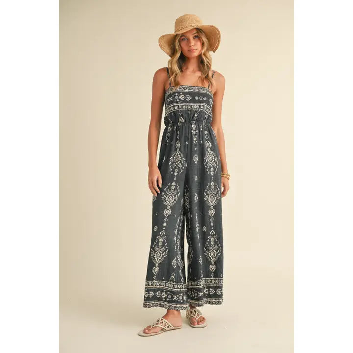 Printed Wide Leg Jumper